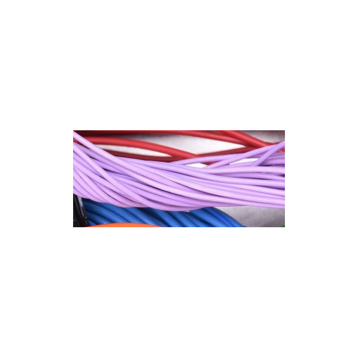 100m de gaine silicone violette diamètre 1 mm