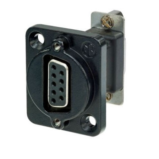 NADB9FF-B Traversée Sub-D 9 série D, femelle-femelle, corps noir