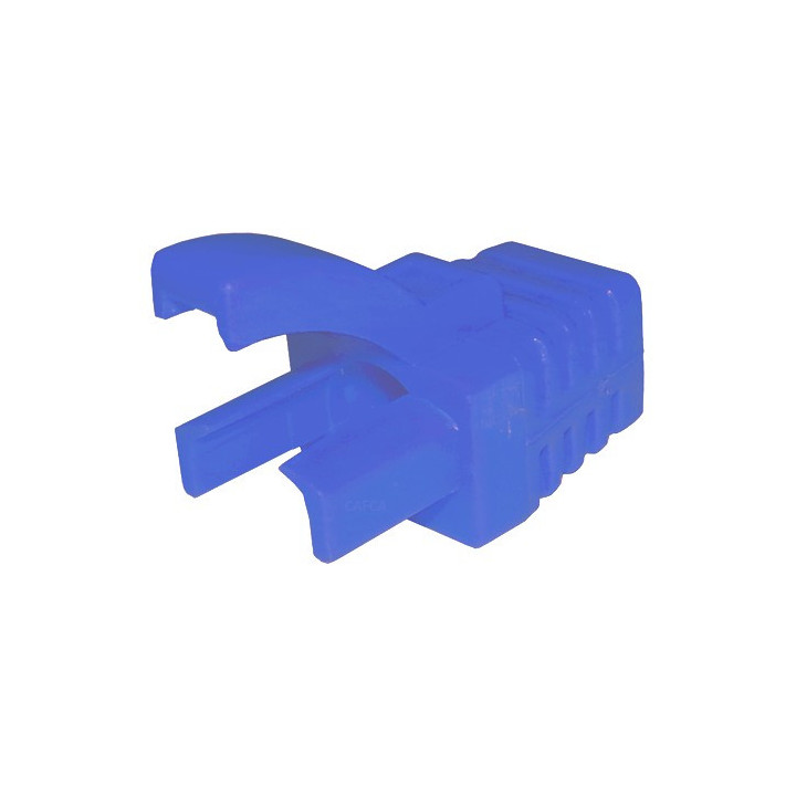 Manchon Snagless pour RJ45 6mm (x100) - bleu