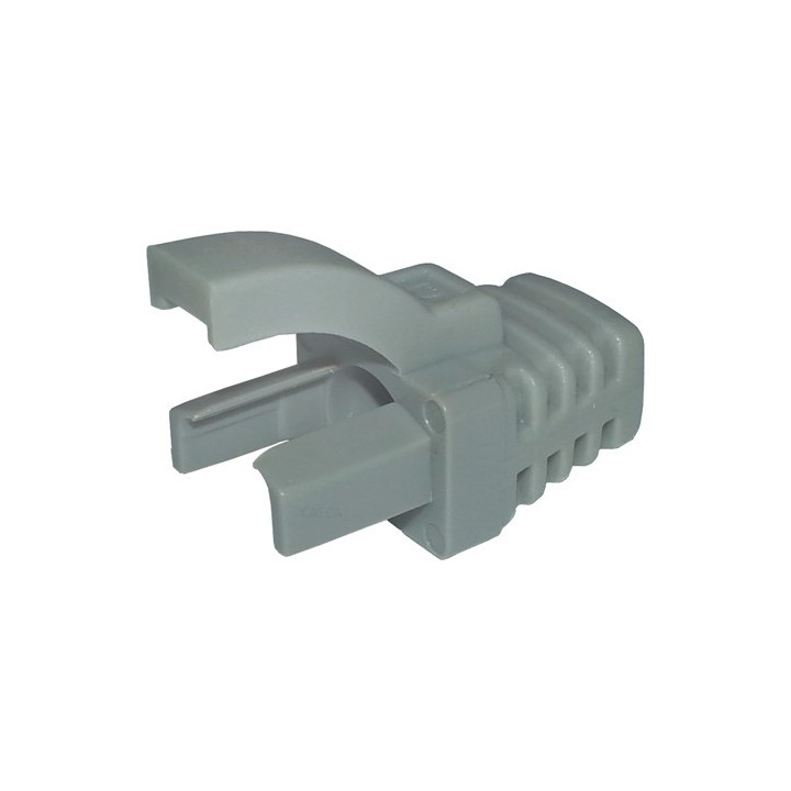 Manchon Snagless pour RJ45 6mm (x100) - gris