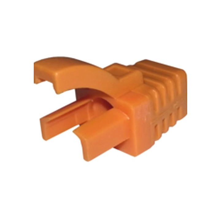Manchon Snagless pour RJ45 6mm (x100) - orange