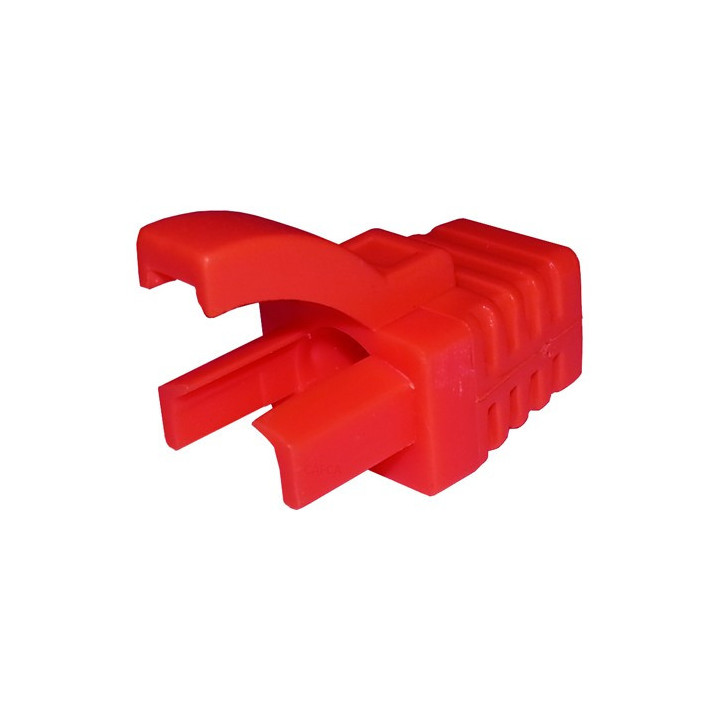 Manchon Snagless pour RJ45 6mm (x100) - rouge