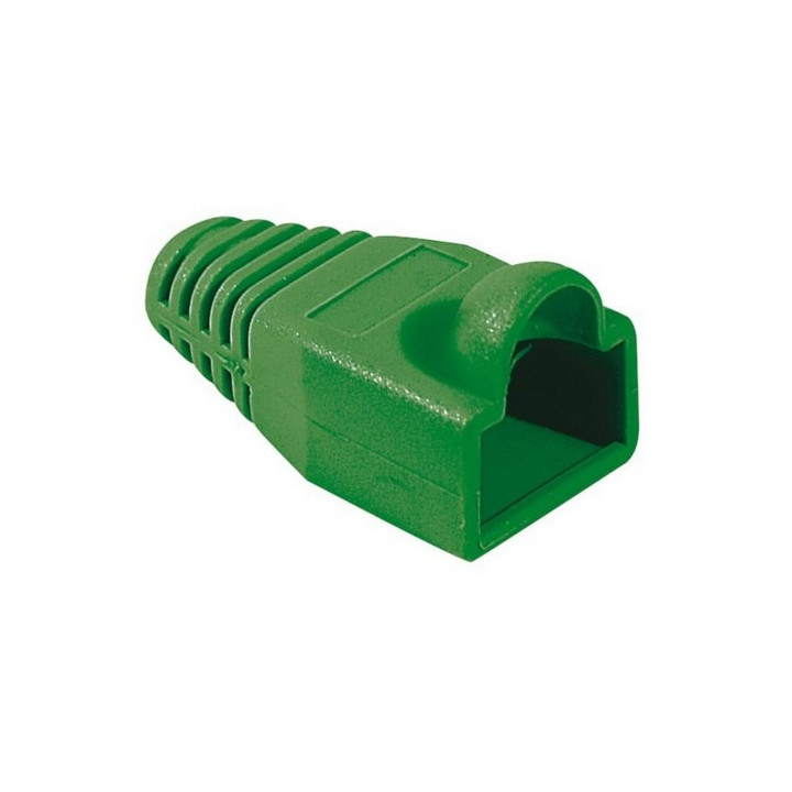 10 manchons à bosse pour RJ45 - 6.5mm - vert