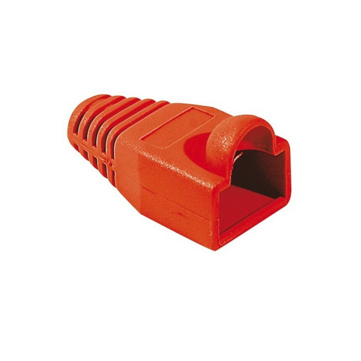 10 manchons à bosse pour RJ45 - 6.5mm - rouge