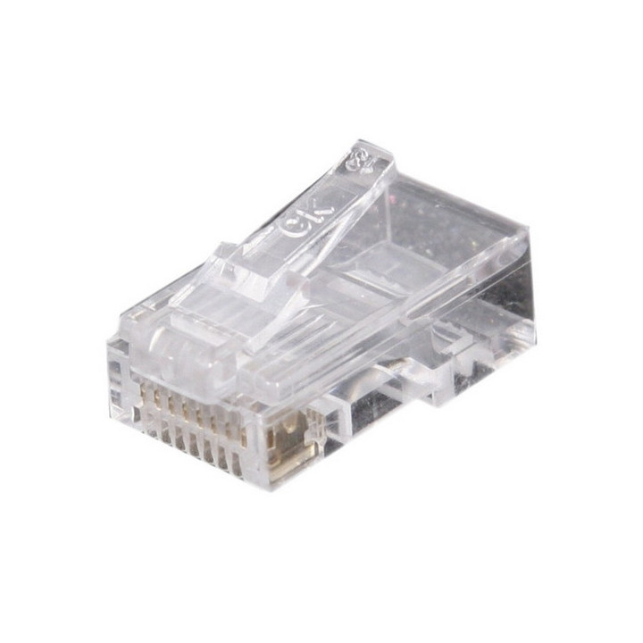 Fiche RJ45 mâle à sertir non blindée (8P8C) (sachet de 10 pièces)