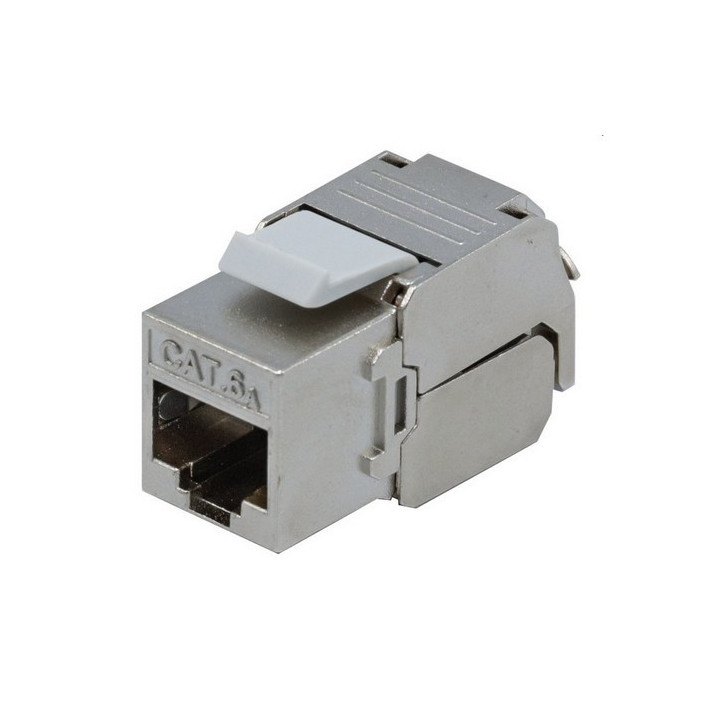 Embase Keystone RJ-45 Cat. 6A blindée pour câble multi et monobrin