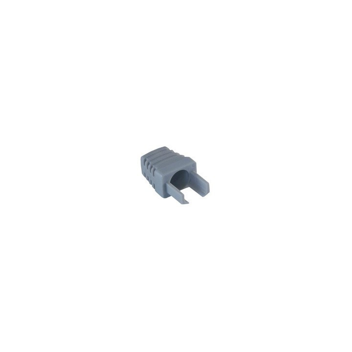 10 manchons surmoulés pour RJ45 - 6mm - gris