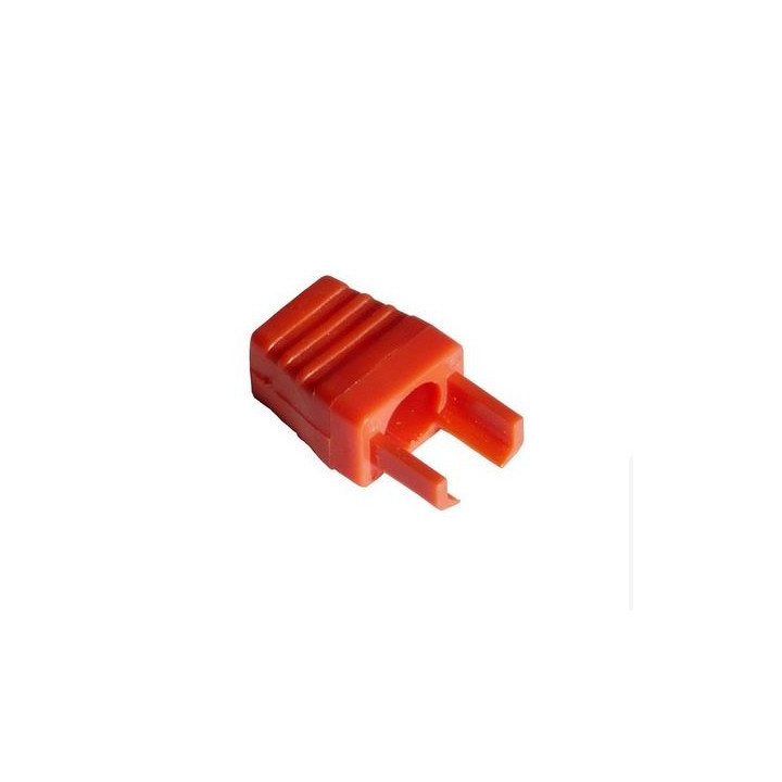 10 manchons surmoulés pour RJ45 - 6mm - rouge