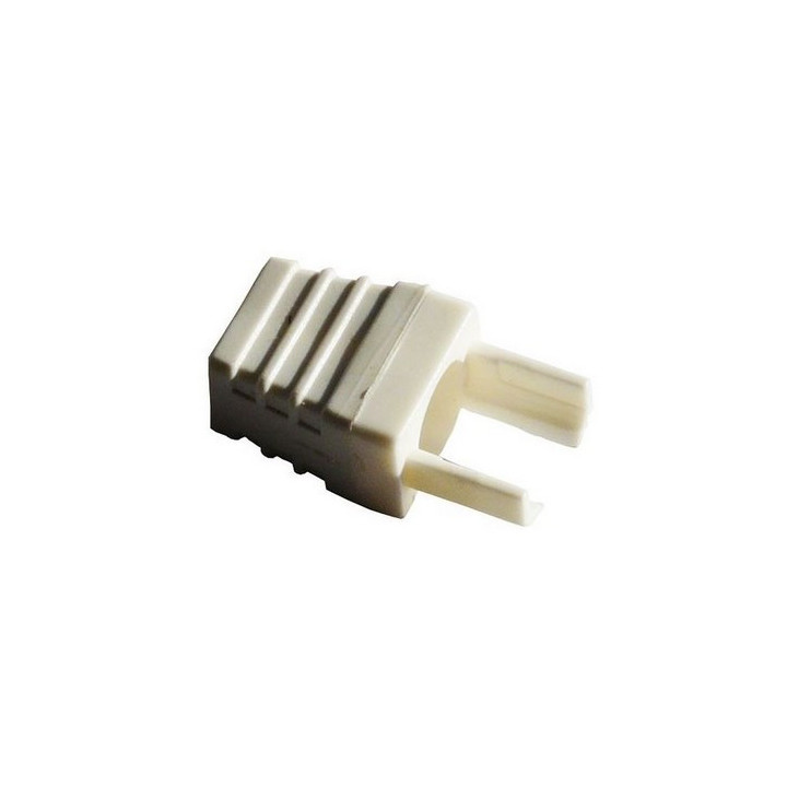 10 manchons surmoulés pour RJ45 - 6mm - blanc