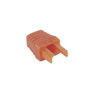 10 manchons surmoulés pour RJ45 - 6mm - orange
