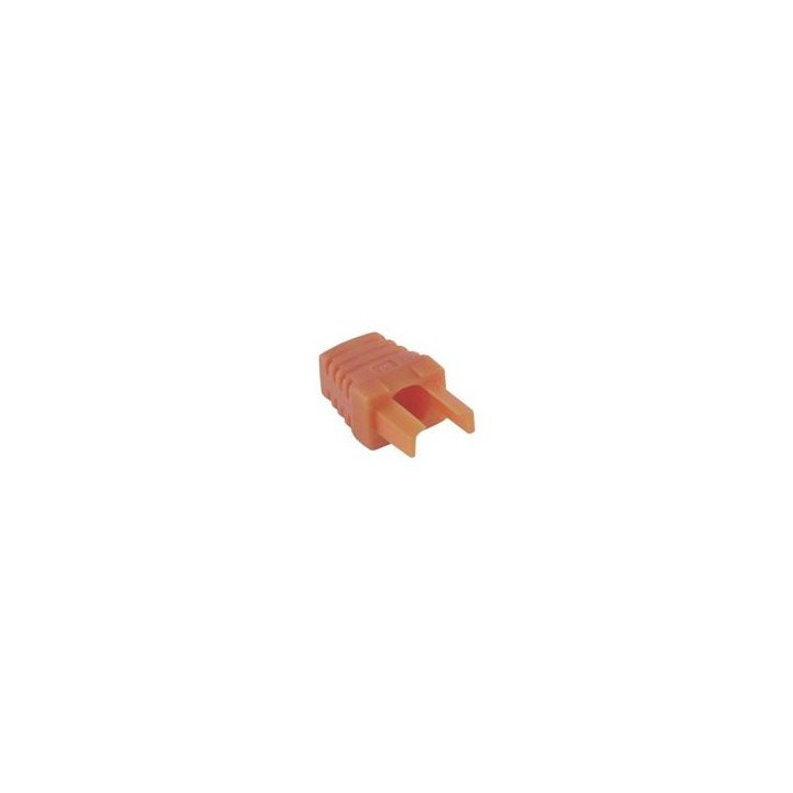 10 manchons surmoulés pour RJ45 - 6mm - orange
