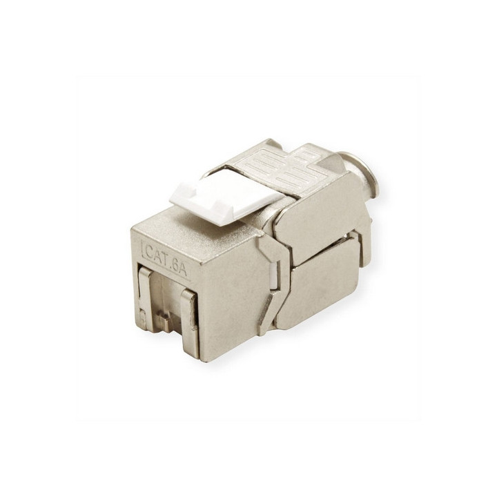 Embase RJ45 Keystone cat6A STP AWG 22/24 souple/rigide diam 5 à 8.5mm