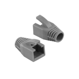 10 manchons snagless pour RJ45 - 8mm - gris
