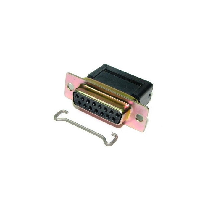Fiche SUB-D15 femelle à sertir sur câble plat
