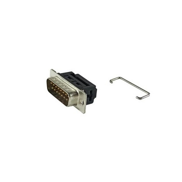 Fiche SUB-D15 mâle à sertir sur câble plat