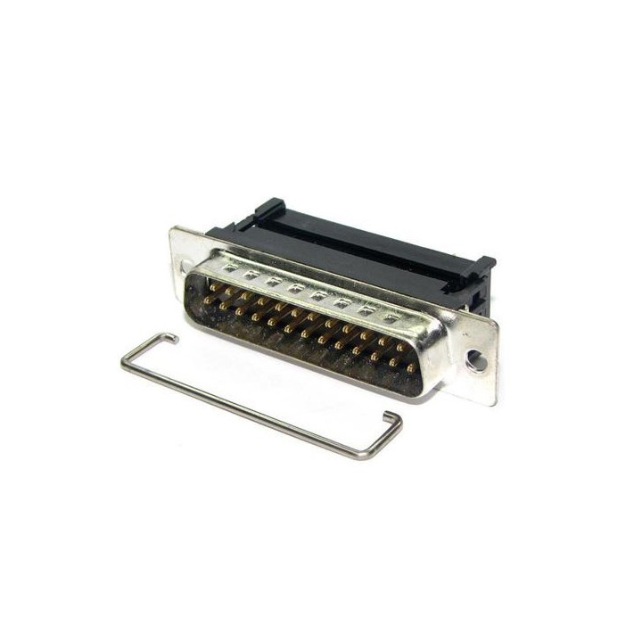 Fiche SUB-D25 mâle à sertir sur câble plat