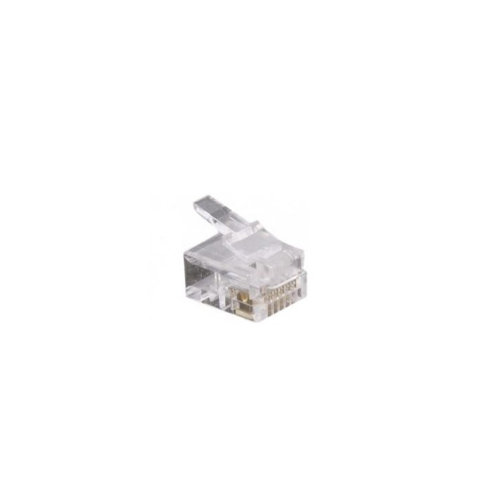 Fiche RJ12 mâle à sertir non blindée (6P6C) (sachet de 10 pièces)