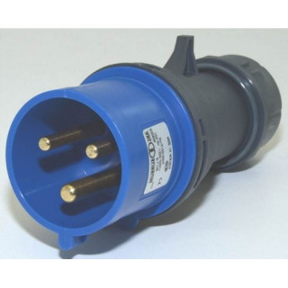 Fiche secteur mâle CEE17 32A 2P+T 230V IP44