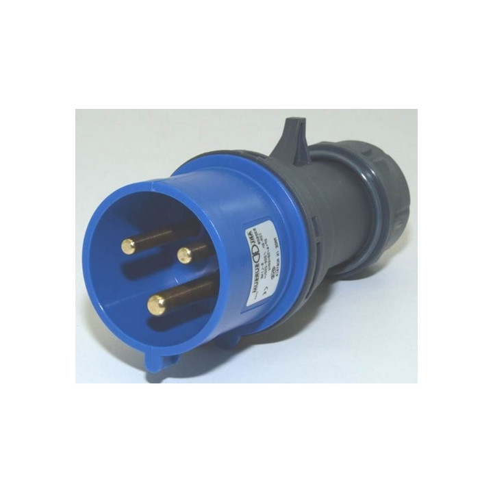 Fiche secteur mâle CEE17 32A 2P+T 230V IP44