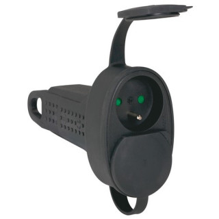 Prolongateur caoutchouc à câbler 2 prises 2P+T 16A IP44