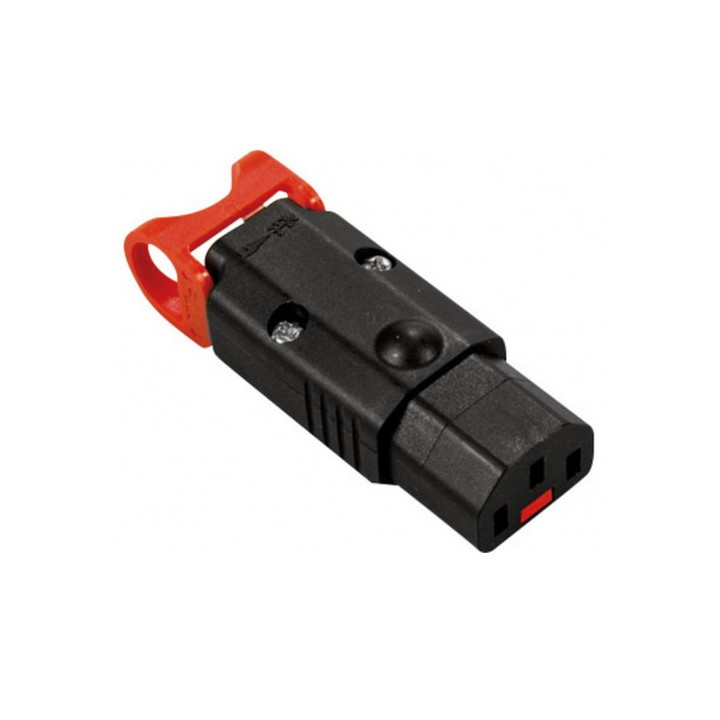 Fiche secteur IEC-LOCK IEC C13 femelle verrouillable