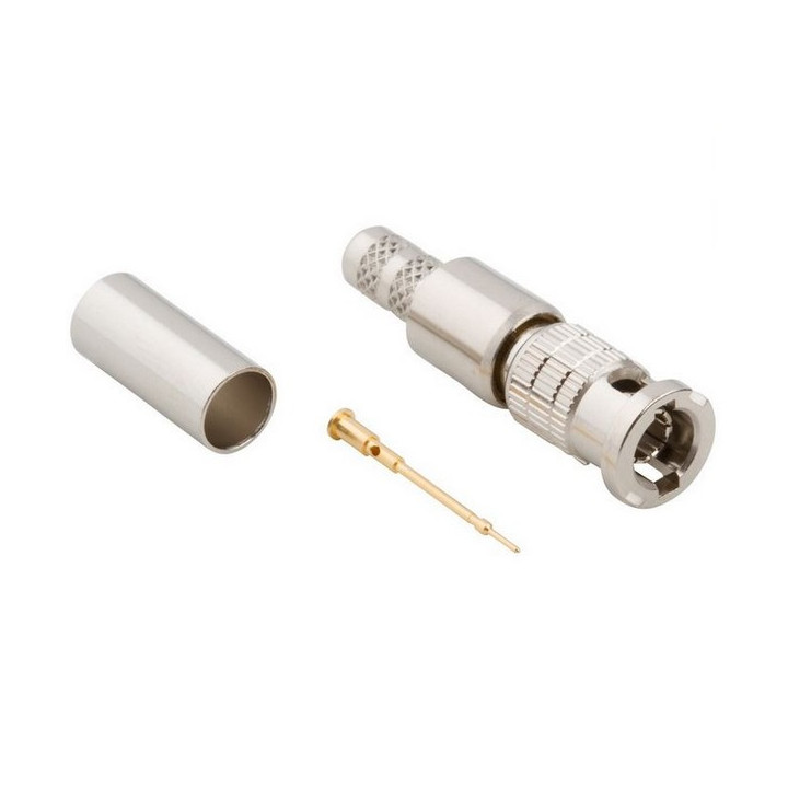Fiche micro BNC mâle haute densité 3GHz pour câble 0.6/2.8-1855A