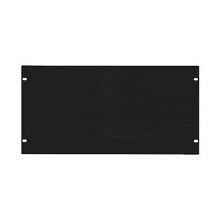 Face 19" 6U pleine en alu. 3mm noir RAL7021 (mini cde 2 pcs)