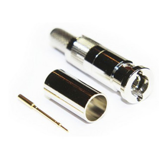 Fiche micro BNC haute densité 12GHz mâle à sertir pour 0.8/3.7 (x100)