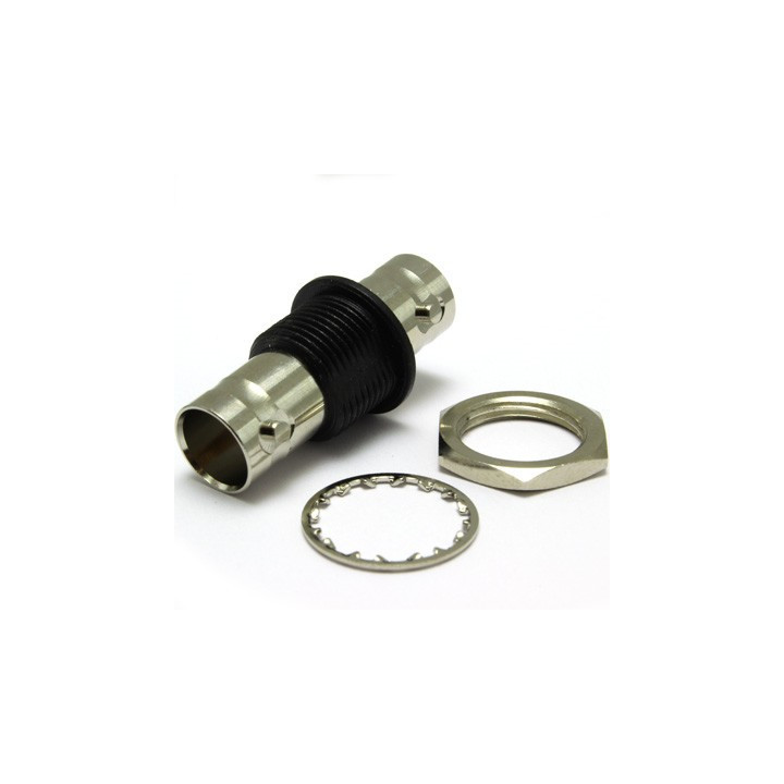 Traversée de panneau BNC F/F 12GHz 75 ohms isolée