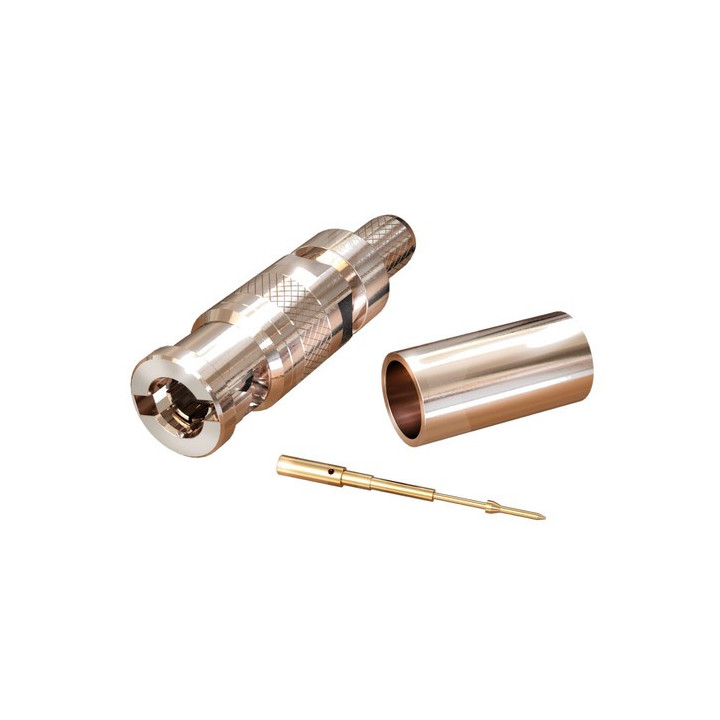 Fiche micro BNC haute densité 12GHz pour câble 0.6/2.8 (Gigatronix)
