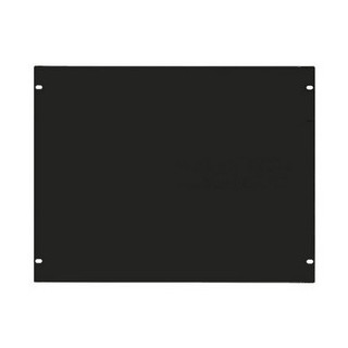 Face 19" 9U pleine en alu. 3mm noir RAL7021
