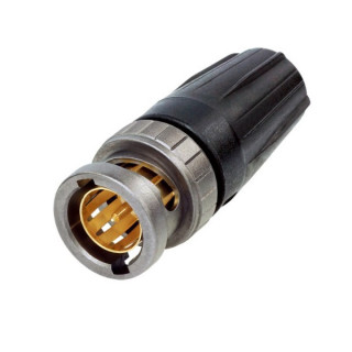 NBNC75BLP9X Fiche BNC UHD avec manchon noir pour 0.8/3.7-1505A