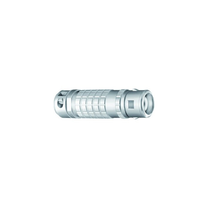 Fiche droite mâle avec serre-câble pour triax A2/8.0/9.2mm