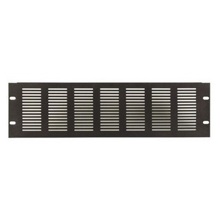 Face 19" 3U ventilée en acier noir