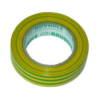 10 rubans isolant électrique Advance AT7 15 mm x 10 m vert/jaune
