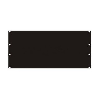 Face 19" 5U pleine en acier noir