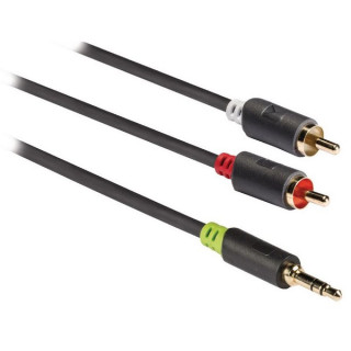 Cordon HQ Jack 3.5mm stéréo vers 2 RCA M/M
