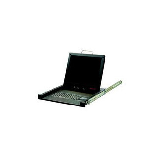 Tiroir 19" 1U télescopique avec écran 17" clavier AZERTY touchpad