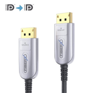 Cordon DisplayPort 2.0 sur fibre optique -(8K / UltraHD @ 60Hz) -50m