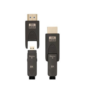 Cordon HDMI 2.0 Optique (AOC) 8K Spécial passage gaine - 20m