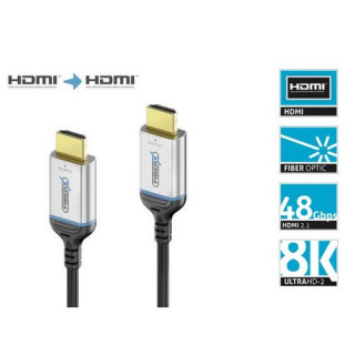 Jarretière optique FiberX HDMI 2.1 8K 4320p@60Hz 48Gbps M/M