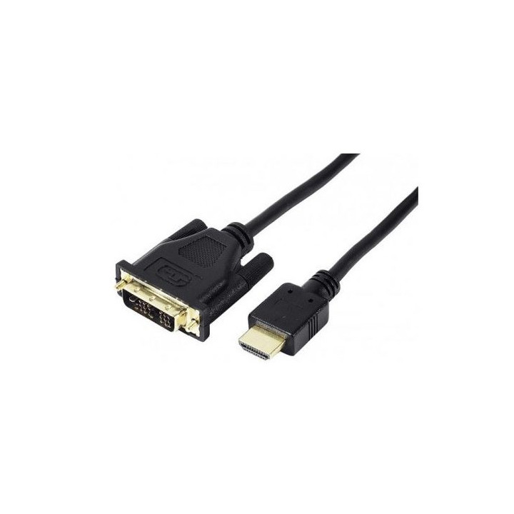 Cordon DVI-D Dual Link (24+1) vers HDMI M/M noir - 3m