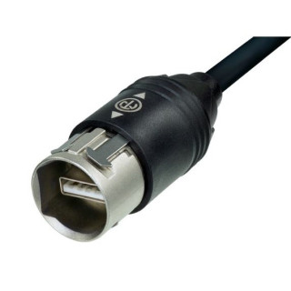 NKUSB-1 cable USB monté avec 2 fiches étanches NAUSB-W -1m