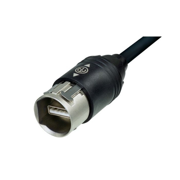 NKUSB-1 cable USB monté avec 2 fiches étanches NAUSB-W -1m