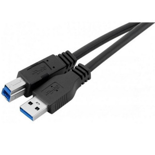 Cordon USB 3.0 type A vers B M/M (5 Gbps) noir - 1m