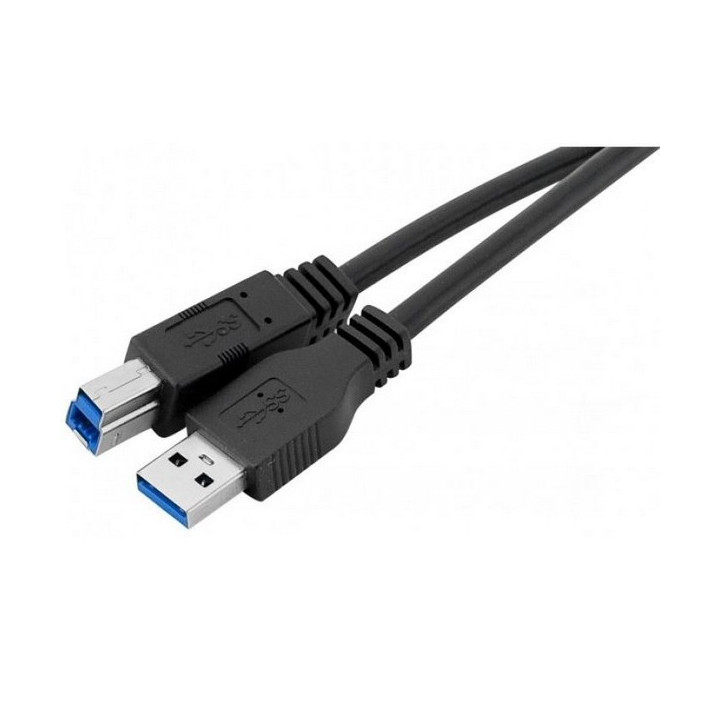 Cordon USB 3.0 type A vers B M/M (5 Gbps) noir - 1m