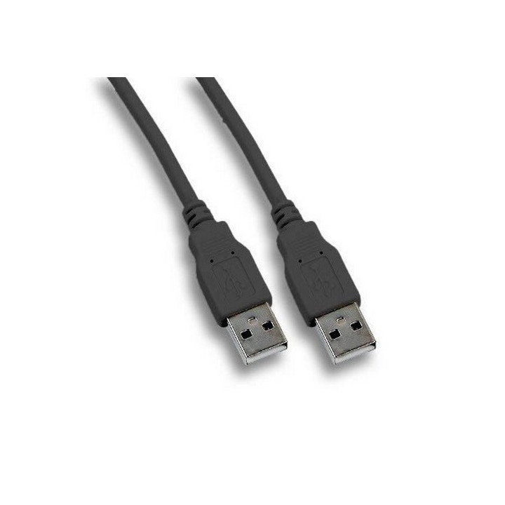 Cordon USB 2.0  Highspeed (480 Mbps) type A M/M noir 