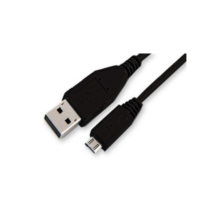 Cordon USB 2.0 (480 Mbps) type A vers Micro USB A M/M noir - 1.8m