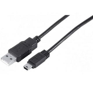 Cordon USB 2.0 (480 Mbps) type A vers Mini USB B M/M noir