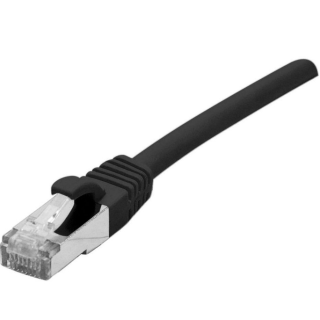 Cordon RJ45 cat.6a S/FTP 500 MHz LSOH snagless noir 30m